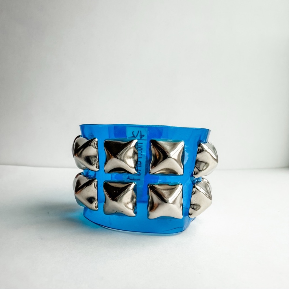Handmade Blue and Silver Studded Kids Bracelet